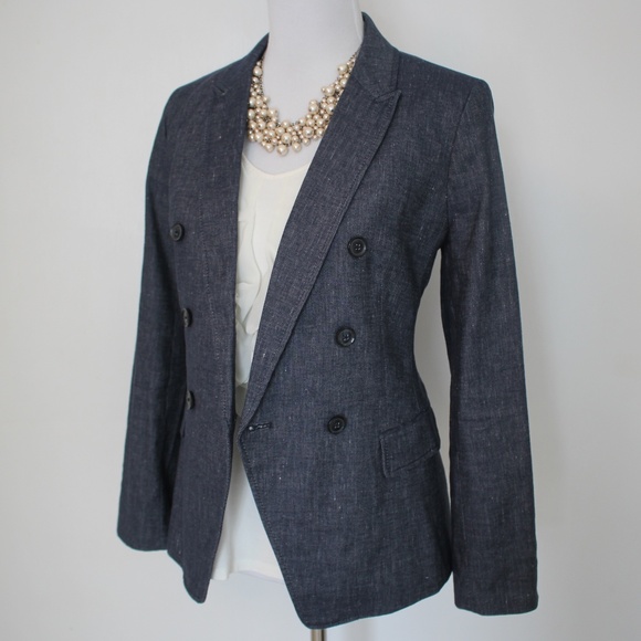 Banana Republic Jackets & Blazers - BANANA REPUBLIC Size 8 Blue Jacket Blazer